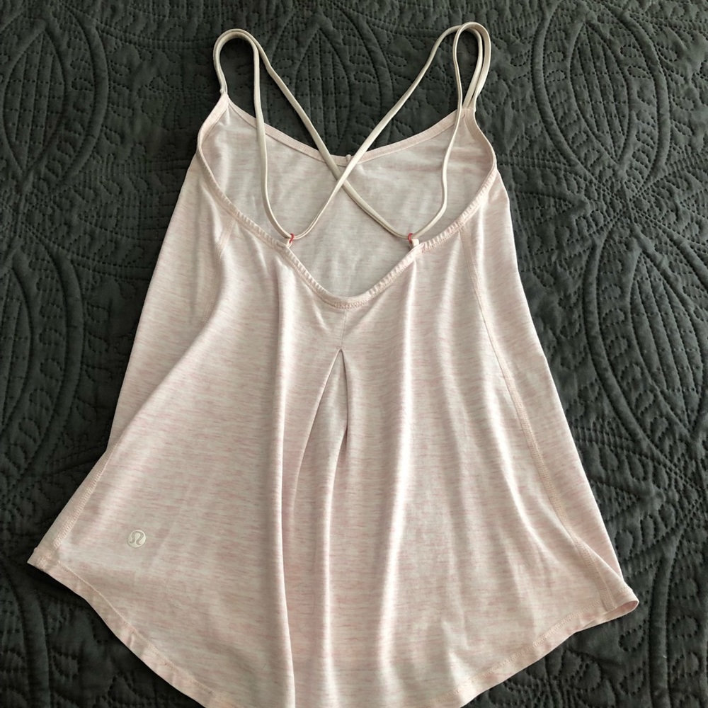 Light pink Lululemon tank top
